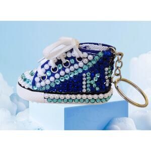 Kappa Kappa Gamma Keychain Blue Custom Made Shoe